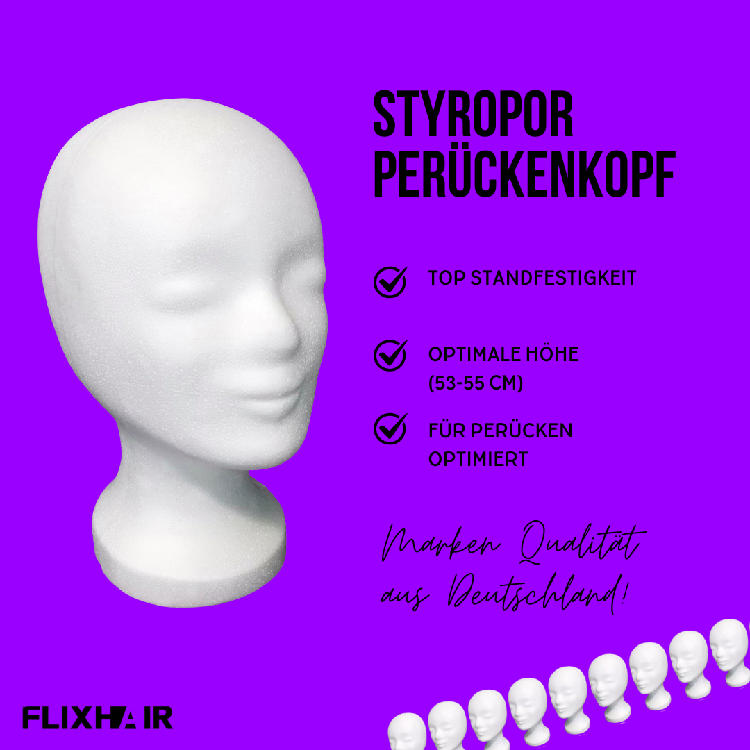 Styroporkopf Perückenhalter
