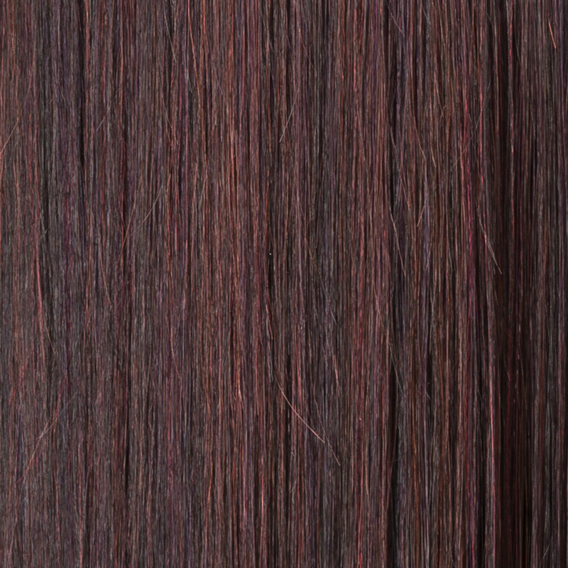 Peruecke look in der Farbe auberginemix